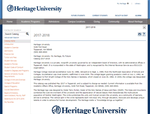 Tablet Screenshot of catalog.heritage.edu